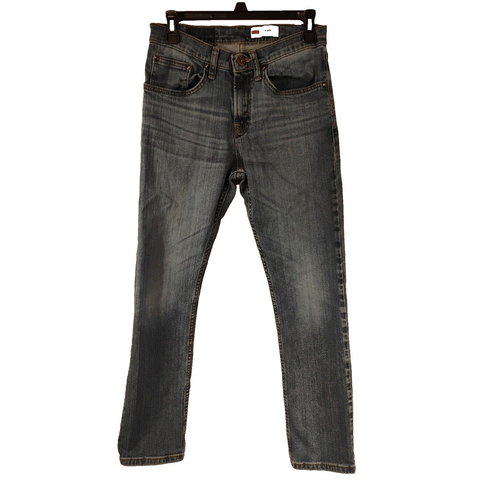 Wrangler Men's Slim Straight Jeans Size 28x30 (Boys size‎ 16) Denim Blue